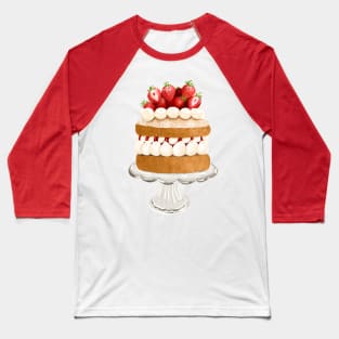 Victoria Sponge Cake Baseball T-Shirt